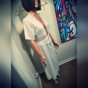 Cottagecore Bohemian Style Cover-up Robe Size Small